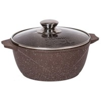 Кастрюля с крышкой МЕЧТА 45806 Гранит, 5 л Brown