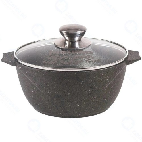 Кастрюля с крышкой Мечта Гранит, 6 л, антипригарное покрытие (46701)