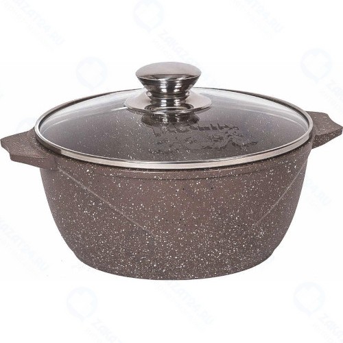Кастрюля с крышкой Мечта 48806 Гранит, 8 л Brown