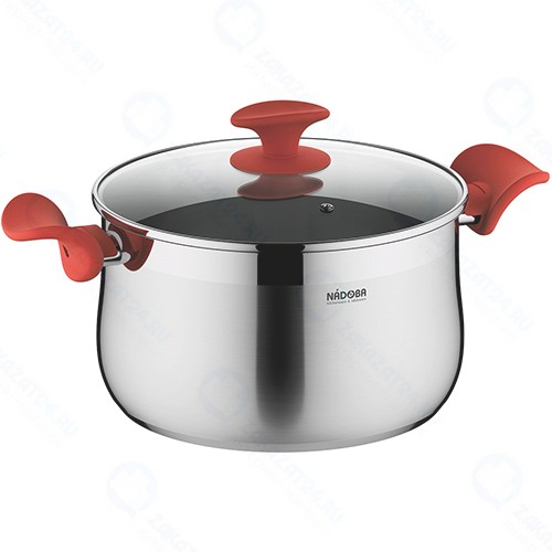 Кастрюля с крышкой NADOBA Karla, 6,3 л (727511)