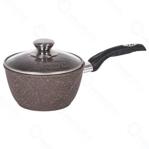 Ковш с крышкой Мечта 82806 Гранит 1,7 л Brown