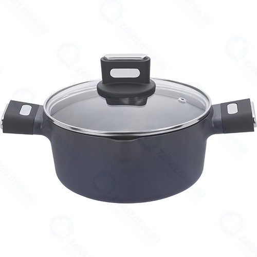 Кастрюля с крышкой Resto 93135 Crux 24 см, 4,3 л