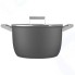 Кастрюля с крышкой Smeg 7,7 л, черная (CKFC2611BLM)