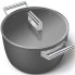 Кастрюля с крышкой Smeg 7,7 л, черная (CKFC2611BLM)