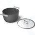 Кастрюля с крышкой Smeg 7,7 л, черная (CKFC2611BLM)