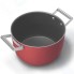 Кастрюля с крышкой Smeg 7,7 л, красная (CKFC2611RDM)