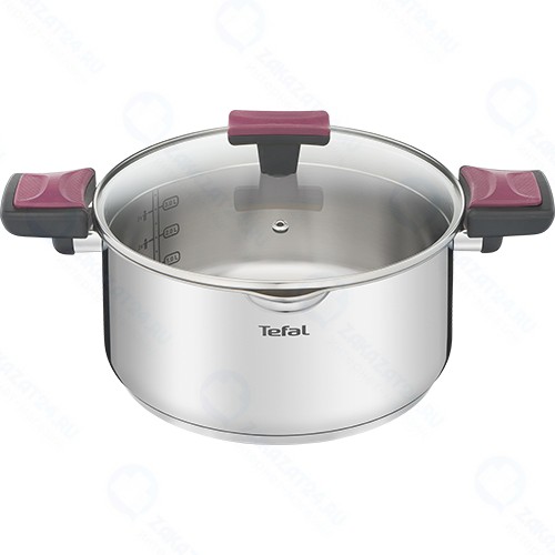 Кастрюля с крышкой Tefal Cook&Clip, 5 л (G7234674)