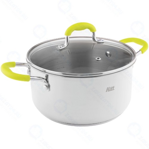 Кастрюля с крышкой Hitt Colorfest, 3,1 л, 20х10,5 см (HCF-LC20)