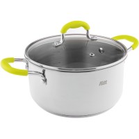 Кастрюля с крышкой Hitt Colorfest, 5,7 л, 24х13,5 см (HCF-LC24)