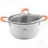 Кастрюля с крышкой Hitt Colorfest, 3,1 л, 20х10,5 см (HCF-OC20)