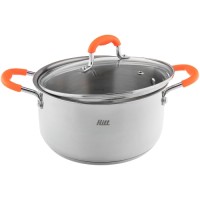 Кастрюля с крышкой Hitt Colorfest, 5,7 л, 24х13,5 см (HCF-OC24)