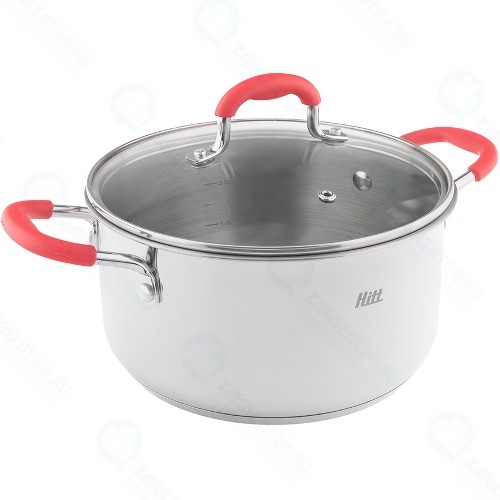 Кастрюля с крышкой Hitt Colorfest, 5,7 л, 24х13,5 см (HCF-RC240