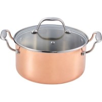 Кастрюля с крышкой Axentia Ikarus 127111 24 см, желтый
