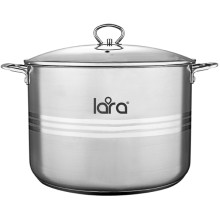 Кастрюля с крышкой LARA Standart, 30x20 см, 13,2 л (LR02-065) Кастрюля с крышкой LARA Standart, 30x20 см, 13,2 л (LR02-065)