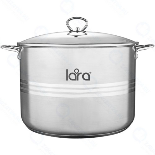 Кастрюля с крышкой LARA Standart, 34x23 см, 19,6 л (LR02-067)