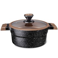 Кастрюля с крышкой LARA Марсель, 32x15,5 см, 10 л, антипригарное покрытие (LR02-305)