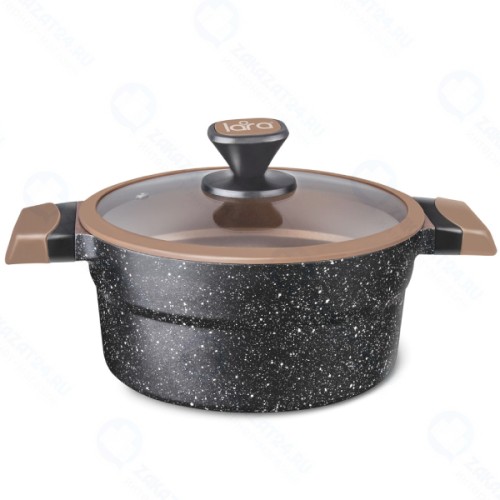 Кастрюля с крышкой LARA Марсель, 32x15,5 см, 10 л, антипригарное покрытие (LR02-305)