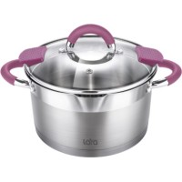 Кастрюля с крышкой LARA Viva, 26x14 см, 7,2 л (LR02-315)