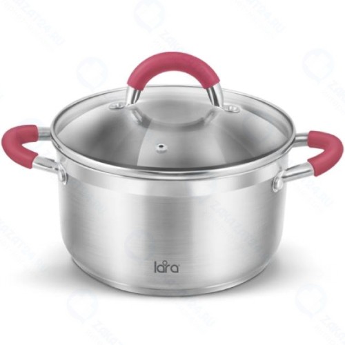 Кастрюля с крышкой LARA Riviera, 16x9 см, 1,7 л (LR02-320)