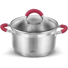 Кастрюля с крышкой LARA Riviera, 20x11 см, 3,3 л (LR02-322) Кастрюля с крышкой LARA Riviera, 20x11 см, 3,3 л (LR02-322)