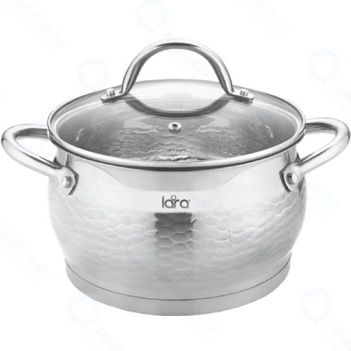 Кастрюля с крышкой LARA Milano, 20x12 см, 4 л (LR02-332)