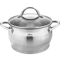 Кастрюля с крышкой LARA Milano, 24x14 см, 6,6 л (LR02-333)