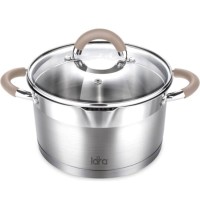 Кастрюля с крышкой LARA Берлин, 3,1 л, 20x11 см (LR02-342)