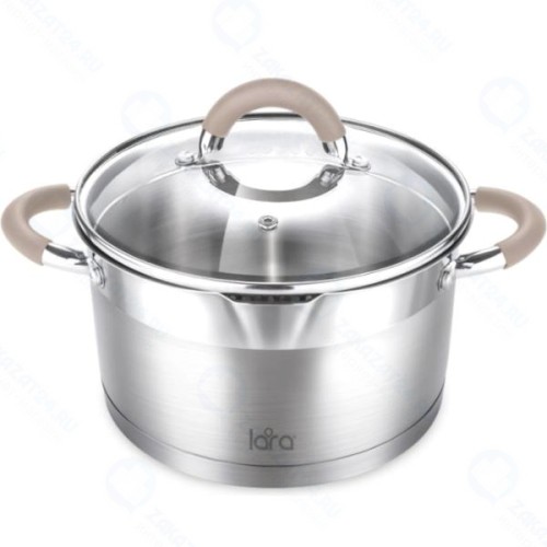 Кастрюля с крышкой LARA Берлин, 3,1 л, 20x11 см (LR02-342)