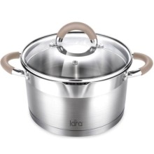 Кастрюля с крышкой LARA Берлин, 5,5 л, 24x13 см (LR02-344)