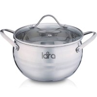 Кастрюля с крышкой LARA Apple, 24x13,5 см, 6,1 л (LR02-35)