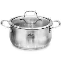 Кастрюля с крышкой LARA Прованс, 16x9 см, 1,8 л (LR02-350)