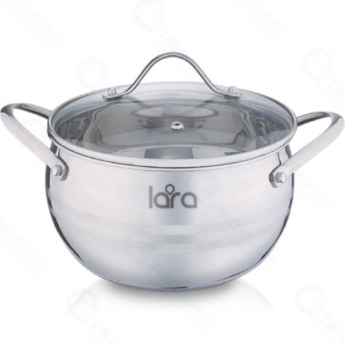 Кастрюля с крышкой LARA Apple, 28x15 см, 9,2 л (LR02-361)