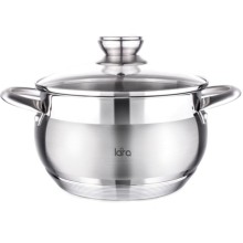 Кастрюля с крышкой LARA Майами, 6,4 л, 24x13,5 см (LR02-423)