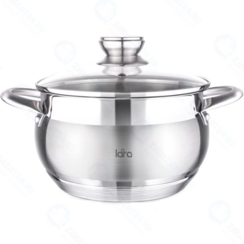 Кастрюля с крышкой LARA Майами, 6,4 л, 24x13,5 см (LR02-423)