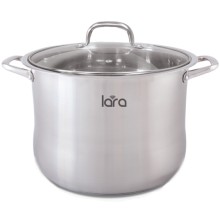 Кастрюля с крышкой LARA 26x21 см, 10,6 л (LR02-43) Кастрюля с крышкой LARA 26x21 см, 10,6 л (LR02-43)
