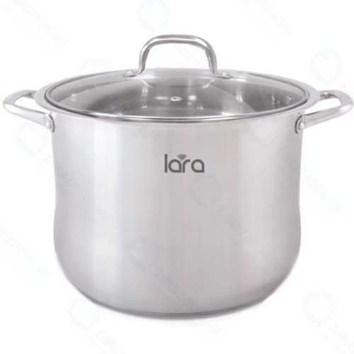 Кастрюля с крышкой LARA 26x21 см, 10,6 л (LR02-43)