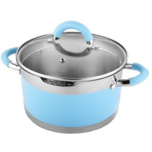Кастрюля с крышкой LARA Sky Blue, 9x16 см, 1,7 л (LR02-440) Кастрюля с крышкой LARA Sky Blue, 9x16 см, 1,7 л (LR02-440)