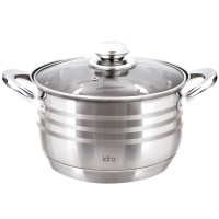 Кастрюля с крышкой LARA Sonata, 18x11,5 см, 2,9 л (LR02-581)