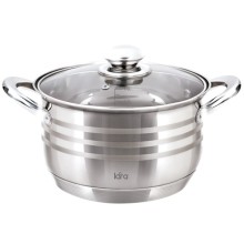 Кастрюля с крышкой LARA Sonata, 22x13 см, 4,9 л (LR02-584) Кастрюля с крышкой LARA Sonata, 22x13 см, 4,9 л (LR02-584)