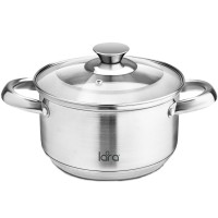 Кастрюля с крышкой LARA Чикаго, 18x10,5 см, 2,7 л (LR02-772)