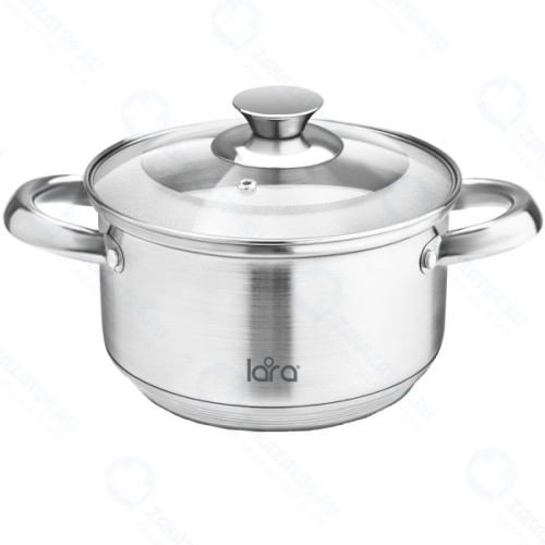 Кастрюля с крышкой LARA Чикаго, 24x13,5 см, 5,9 л (LR02-775)