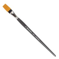 Кисть художественная Brauberg Art Classic, синтетика жесткая плоская, №26, длинная ручка (200675)