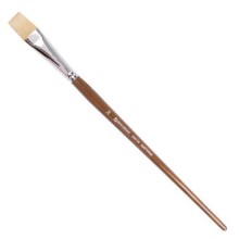 Кисть художественная Brauberg Art Classic, щетина, плоская, №24, длинная ручка (200724)