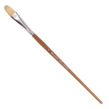 Кисть художественная Brauberg Art Classic, щетина, овальная, №22, длинная ручка (200737)