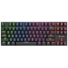 Игровая клавиатура Sharkoon PureWriter TKL RGB slim Blue