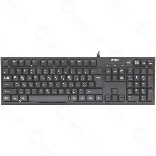 Клавиатура Sven Standard 304 USB+HUB Black