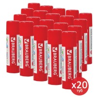 Клей-карандаш Brauberg 15 г х 20 шт (880099)