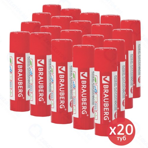 Клей-карандаш Brauberg 15 г х 20 шт (880099)