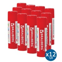 Клей-карандаш Brauberg 25 г х 12 шт (880100)