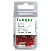 Наконечник штыревой втулочный Haupa 1/8, 25 шт Red (270784/25)